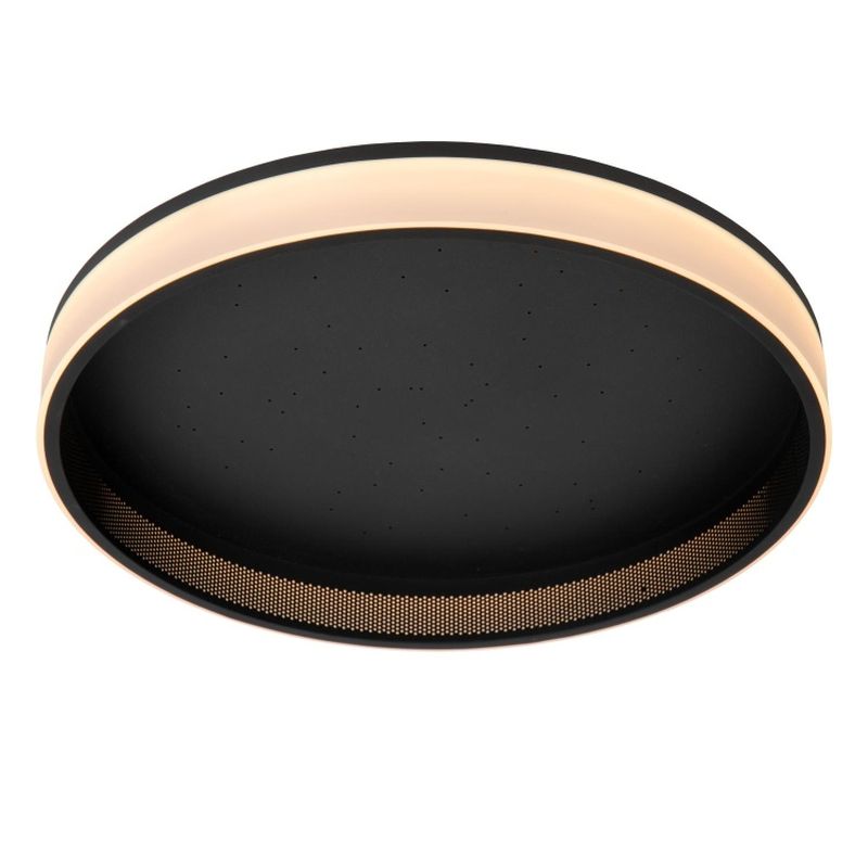 Lucide ESTREJA - Zapustené stropné svietidlo - Ø 40 cm - LED Rozm. - 2500K/3000K - Čierna